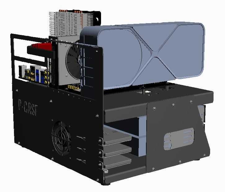 Obudowa P-CASE 10 ATX RAW najlepszy test bench na rynku !Profesjonalny