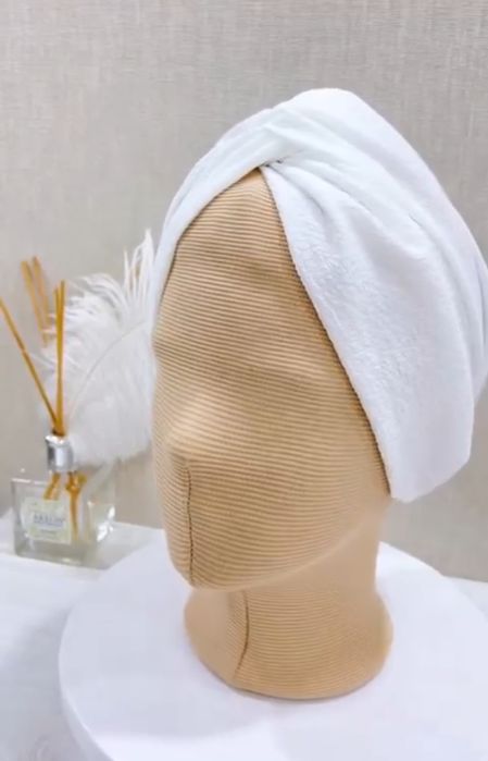 Czapka Turban Muślinowy z bawełny organicznej onkologiczny