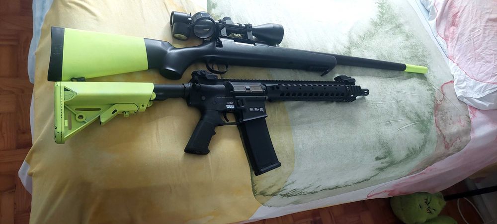 2 armas de Isoft srmi novas, usadas uma unica vez