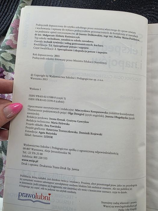 Sporządzanie i ekspedycja potraw i napojów