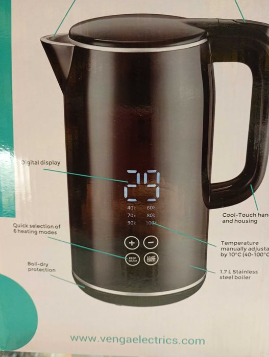 Venga! Czajnik elektryczny regulowana temperatura komis madej