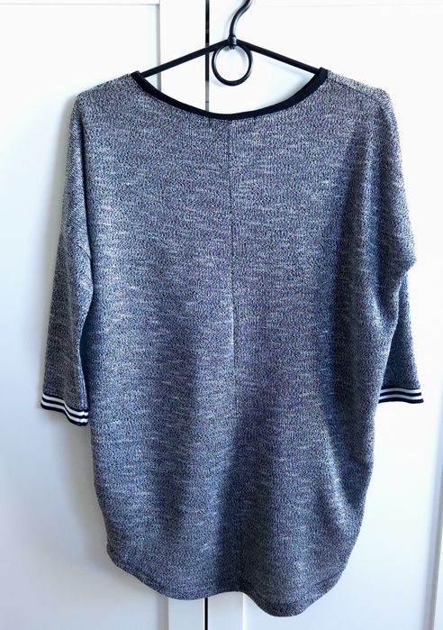 Szara bluzka reserved oversize basic rozmiar S/M melanż