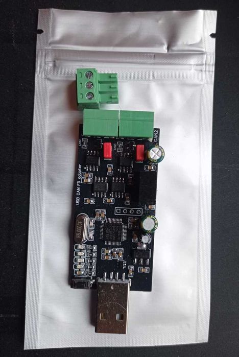 Адаптер USB CAN FD до 8 Mbps (HUD ECU Hacker мото,авто,грузовики,яхты)