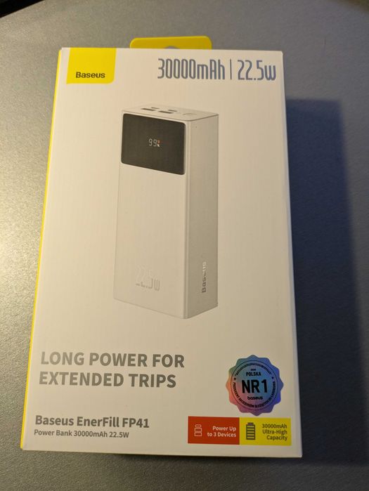 Повербанк Baseus EnerFill FP41 30000 mAh 22.5W White
