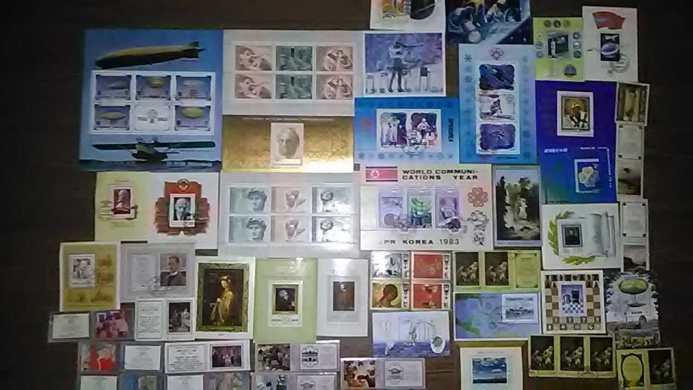 Марки гашені та сучасні блоками