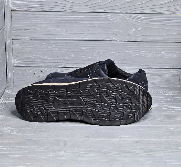 40-48рр!!! Кожаные мужские синие черные кроссовки TM Maus / Максус !