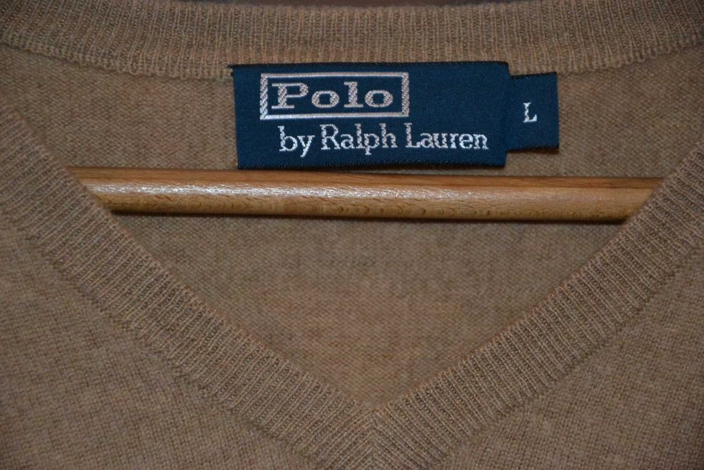 POLO RALPH LAUREN Merino Wool Sweter Męski L Wełna Jak Nowy