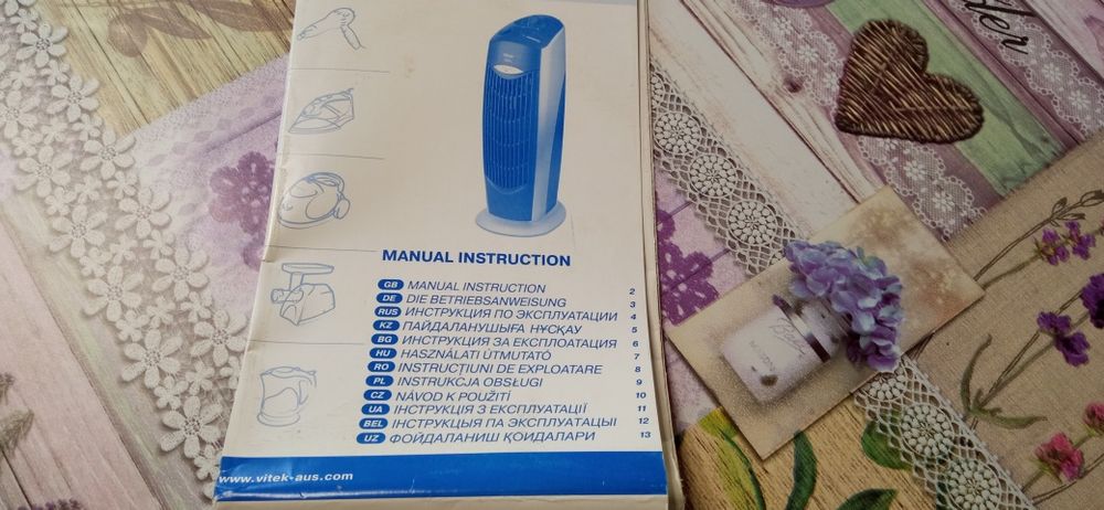 Очиститель,ионизатор воздуха Vitek