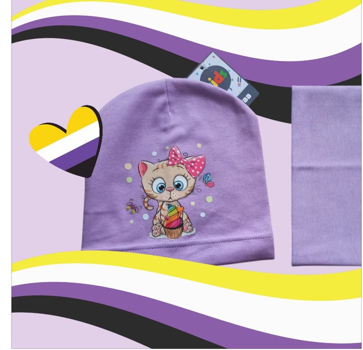 Шапка для дівчат. Шапка до куртка