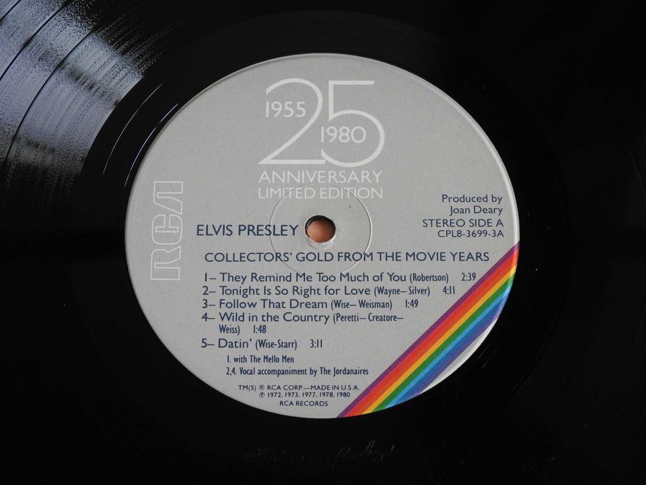 Elvis Presley Elvis Aron Presley 1955-1980 25 Ann USA 8 пластинок