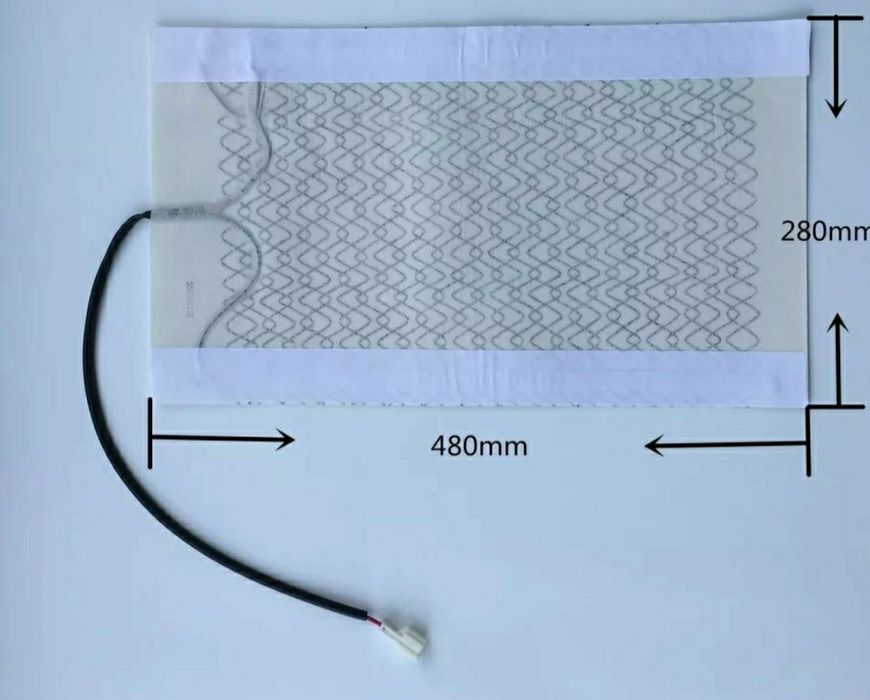 Подогрев сидений авто углеволокно комплект на 2 сидения 4 коврика 12V.
