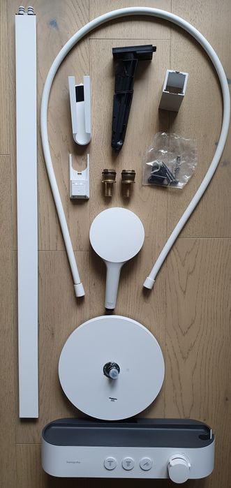 Hansgrohe Pulsify S zestaw prysznicowy z termostatem BIAŁY