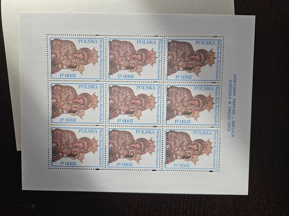 Bloczek filatelistyczny Sanktuaria Maryjne
