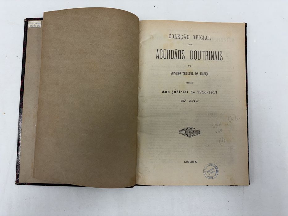 Livro Acordãos Doutrinais 1916-1917