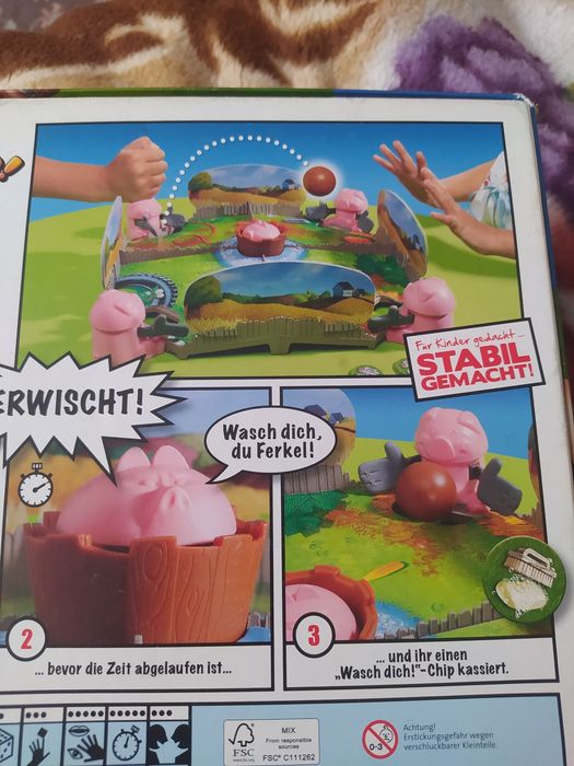 Gra planszowa Sau-Bande po niemiecku + tłumaczenie PL prosiaki