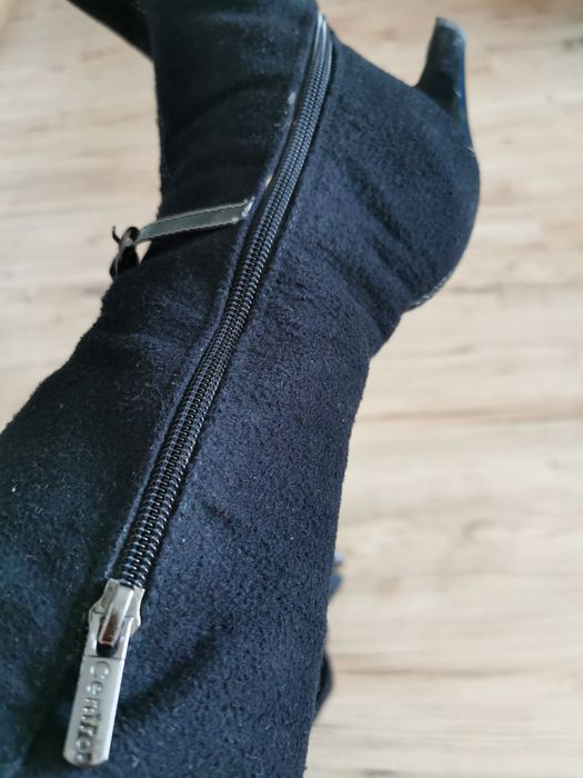 Kozaki czarne materiał 36-37