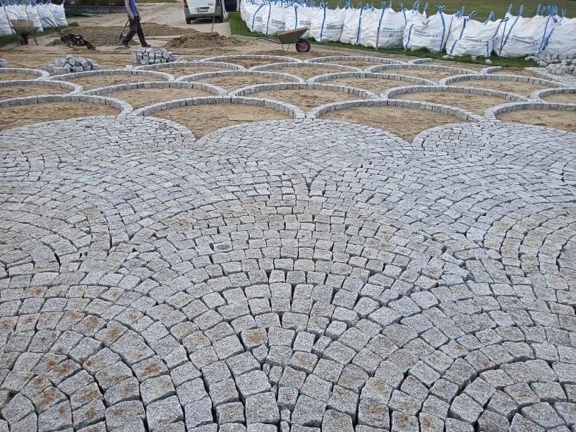 Kostka brukowa granitowa szara 4/6