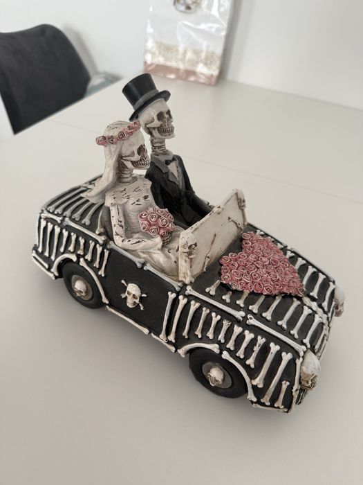 Figurka ślubna szkielety – gotycki ślub, Día de los Muertos, dekoracja
