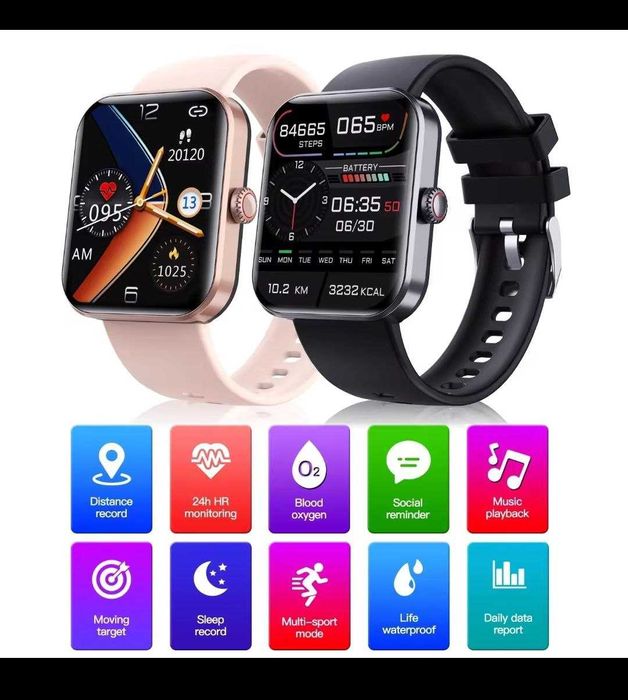 Глюкометр ELEGANT. Смарт годинник. Рівень цукру в крові. Ар.тиск. IP67