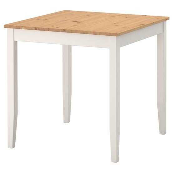 Stół IKEA LERHAMN + 2 krzesła – drewno, stan bardzo dobry