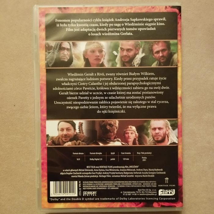 Wiedźmin film DVD