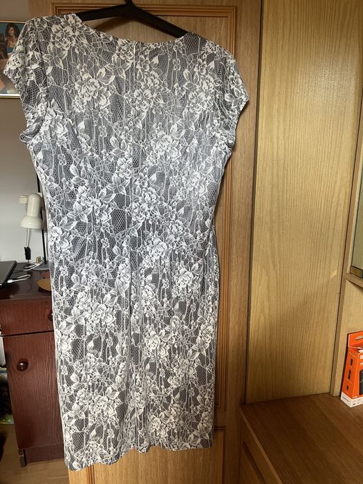 Sukienka damska z żakietem wizytowa wesele rozmiar 44