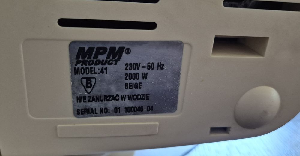 frytkownica MPM model 41 beżowa