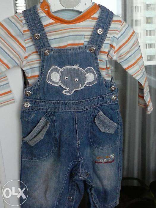 Джинсовий комбінезон (костюмчик) на хлопчика,  р.62