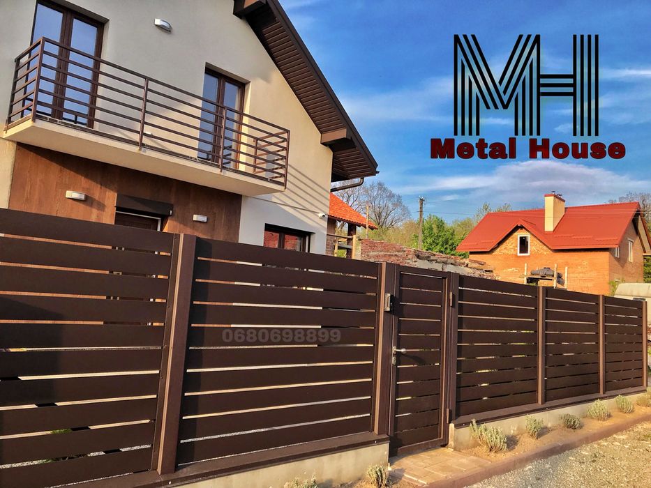 Паркан ранчо жалюзи огорожа ламели жалюзі забор доставка Дніпро