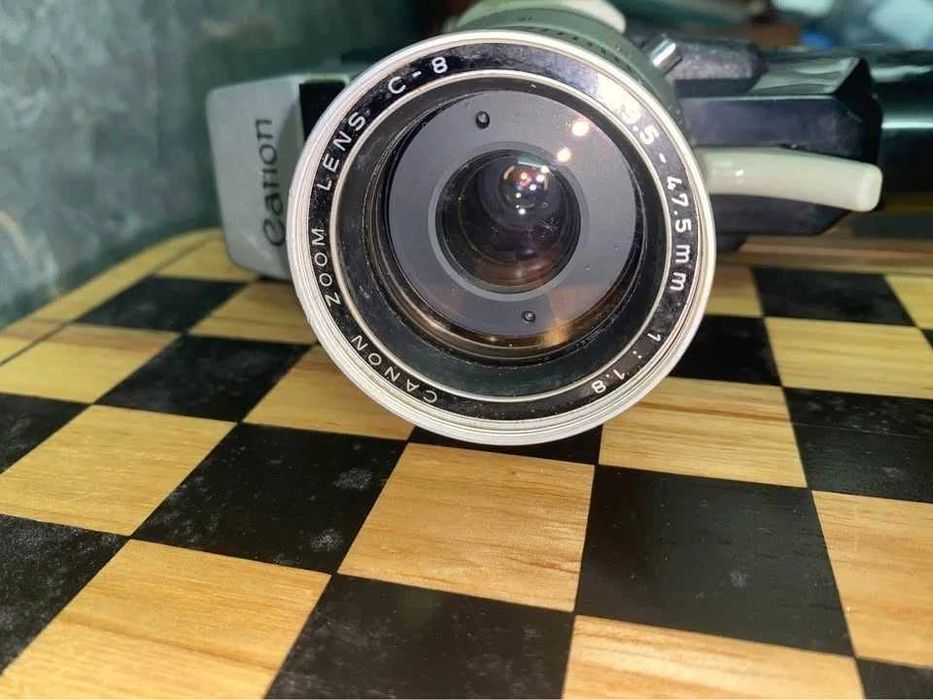 Câmera de Filme Canon Super 8 Original dos anos 1970 Japão – Lente de Zoom 9–45mm