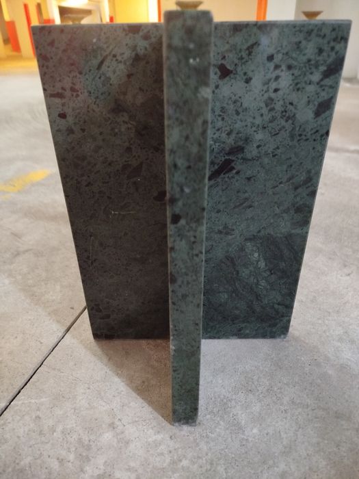 Base de mesa de sala de estar mármore verde