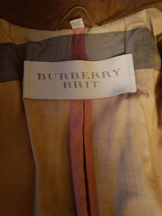 Trencz zamszowy Burberry Brit UK14