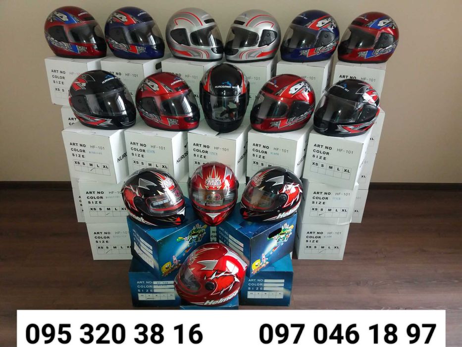 Мотошоломи НОВІ в наявності|ВИБІР|/Дорослі/Дитячі/Кросові/Шлем