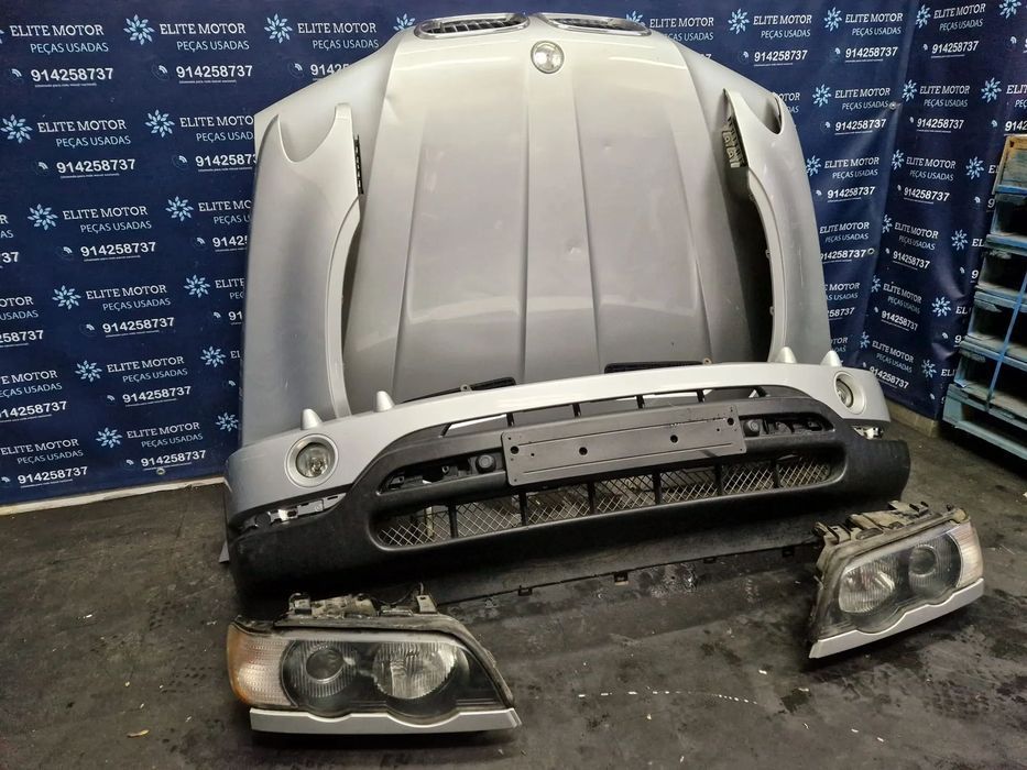 Frente completa usada BMW X5 E53 PRE LCI 3.0D XENON capot parachoques