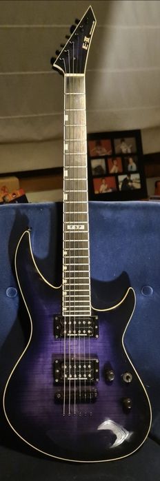 Guitarra elétrica Guit elect ESP E-Il Horizon S Reindeer Blue