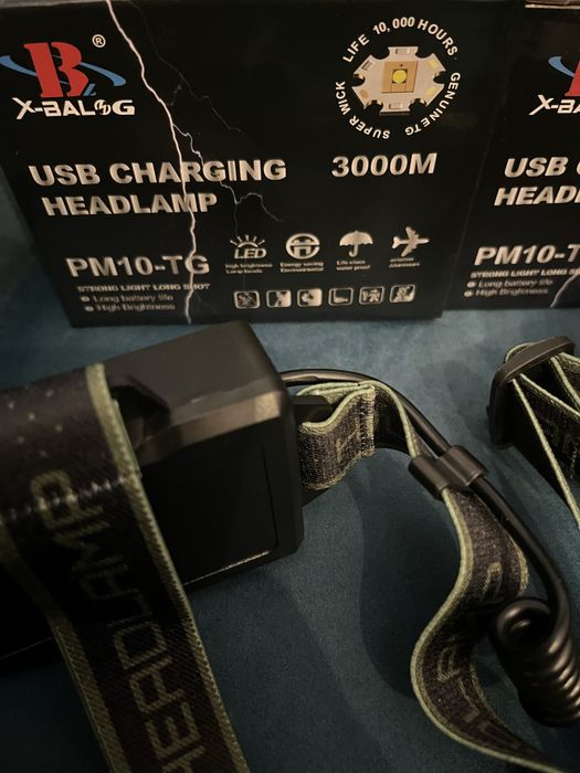 Lanterna de cabeça led zoom 3000 metros