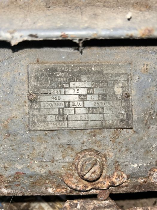 Sprzedam dwa silniki elektryczne trój fazowe