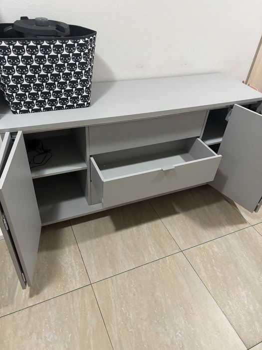 Komoda szara vox simple
