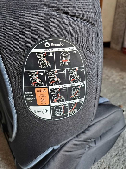 Cadeira auto grupo1 9-18kg lionelo