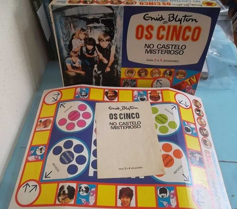RARO jogo vintage OS CINCO (The Famous Five) - Enid Blyton. Edição SEL