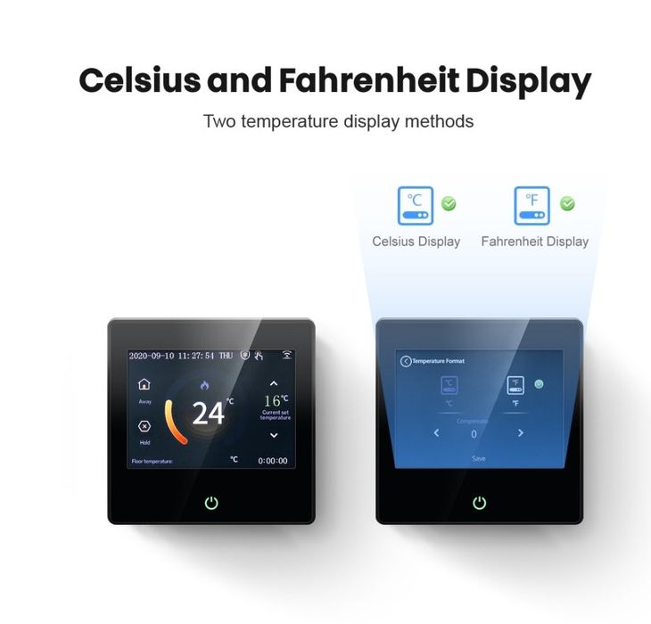 Termostat do pieca gazowego centralnego ogrzewania WiFi dotykowy ekran