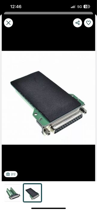 DB25-M placa 2 linha terminais conectores - Novo