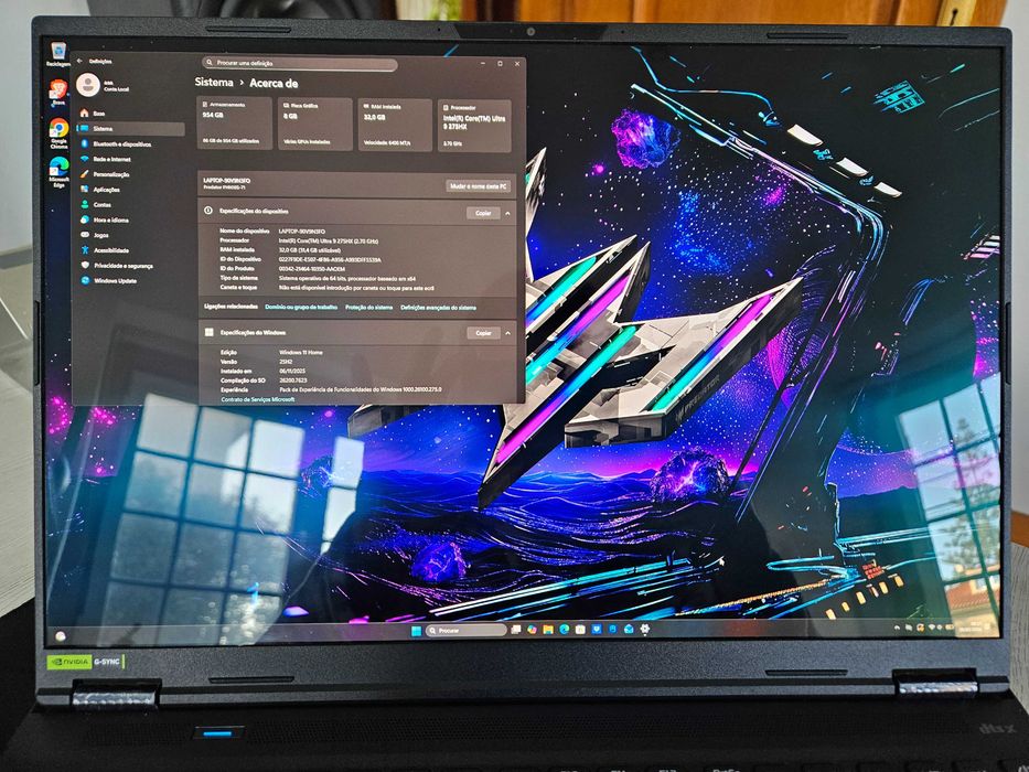 Acer Predator Helios NEO 16S AI - OLED/Ultra 9 275HX/RTX 5070/32GB/1TB c/3 anos de garantia