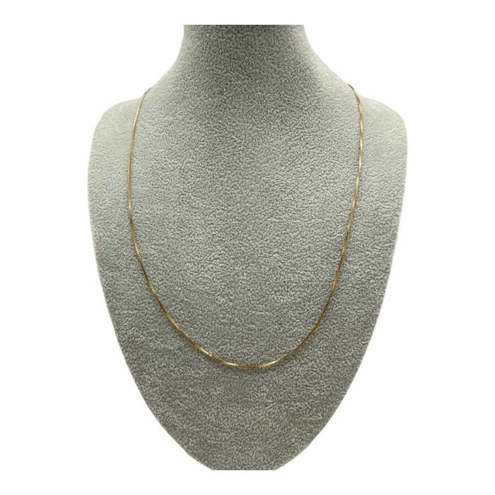 Elegancki Złoty Łańcuszek Kostka 585 2,27g