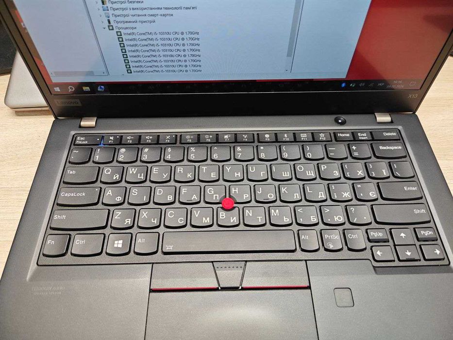 Потужний Lenovo ThinkPad X13 Gen 1 •Core i7-10710U•16GB DDR4•128GB SSD