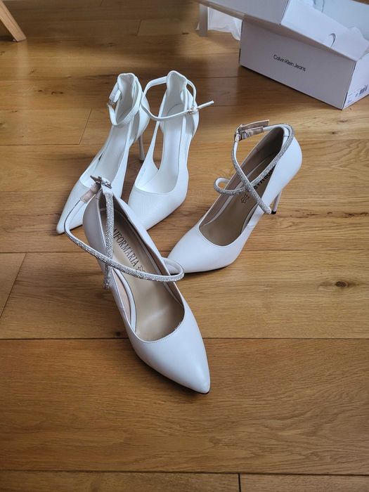 Туфлі весільні білі