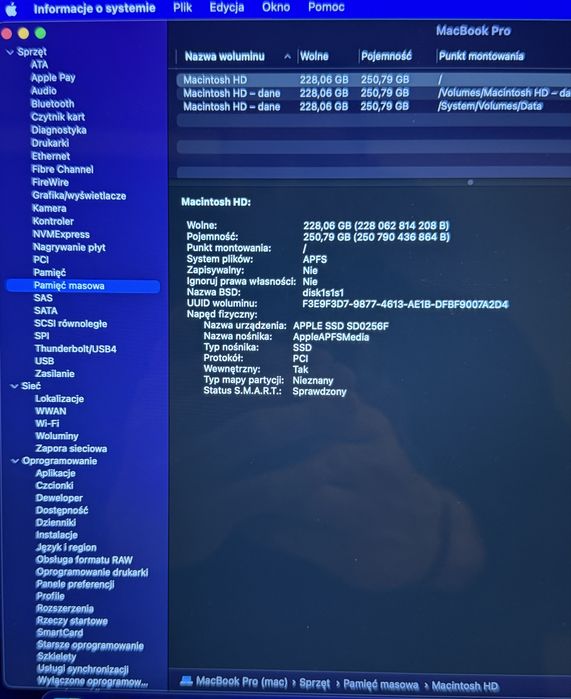 MacBook Pro A1398/2015/i7/2.2GHz/16GB/256GB/15.4/nowa bateria