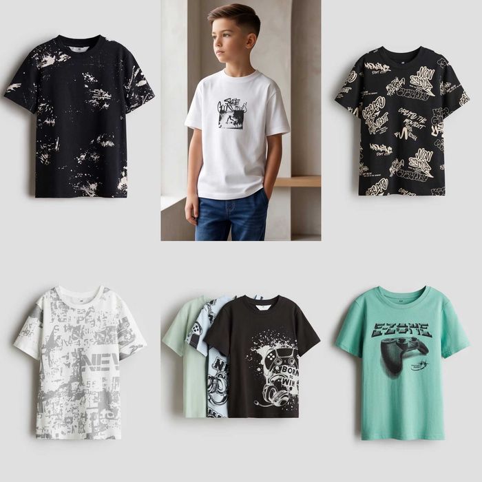 Футболки born to win від h&m ріст від 134 до 170 см