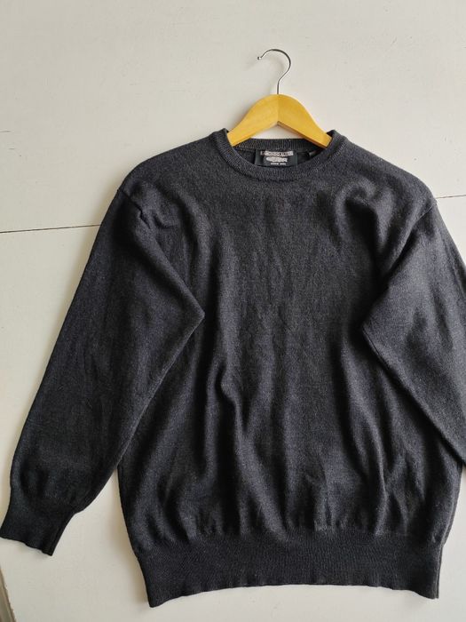 Wełniany sweter 38 Woolmark sweter z wełny basic