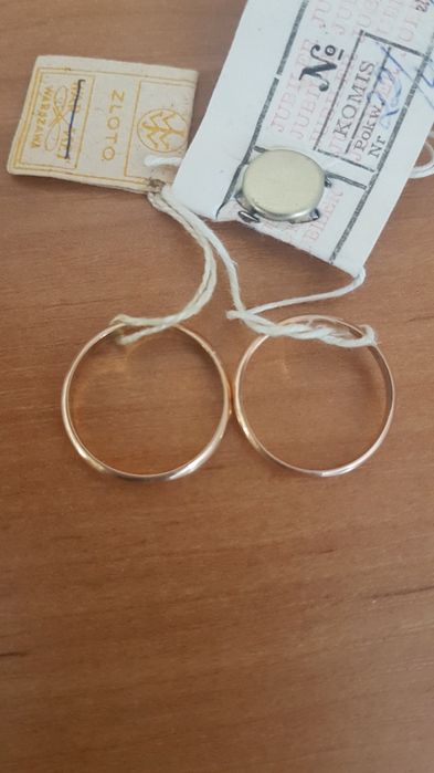 Złote 2 nowe obrączki